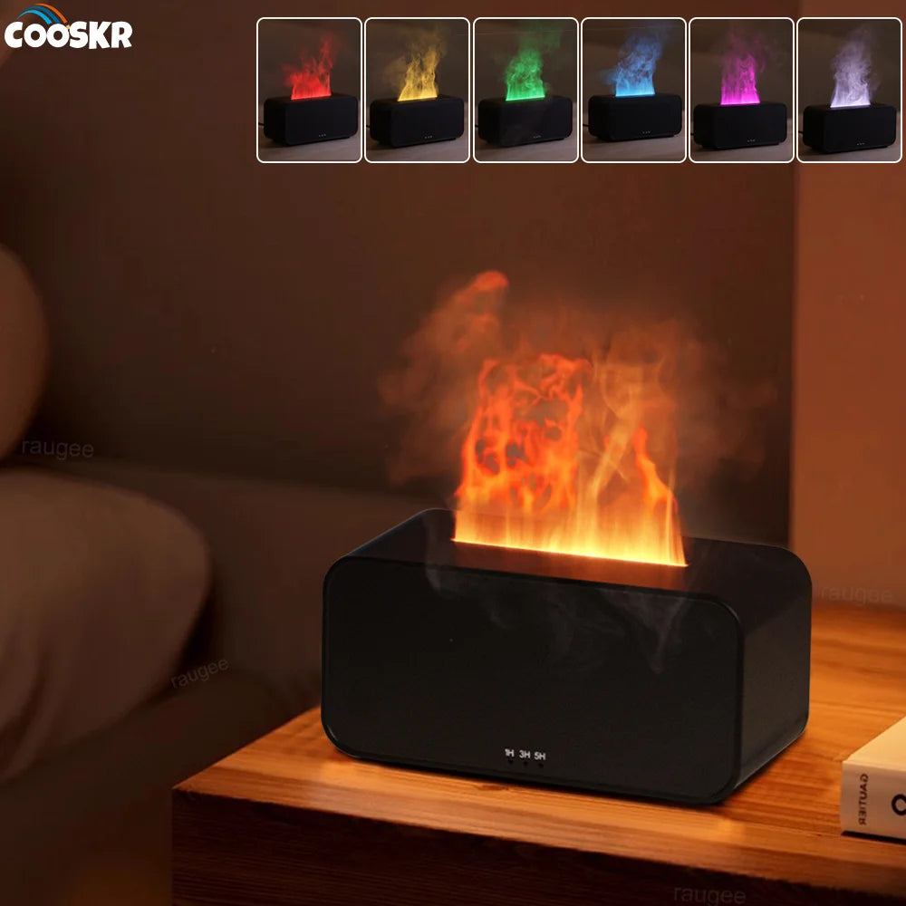 Humidificador con efecto llama eléctrico