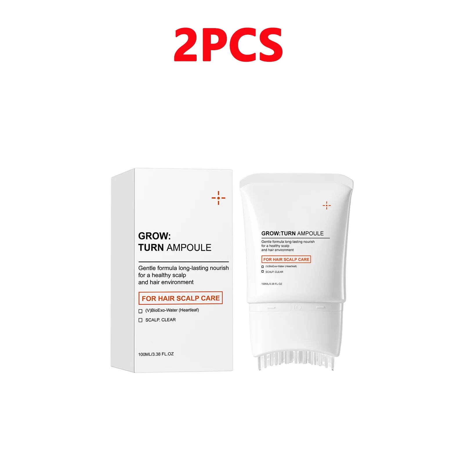 Suero para el Cuidado del Cuero Cabelludo con Cepillo Masajeador Incorporado, Tratamiento Nutritivo que Promueve el Crecimiento del Cabello y Reduce la Caída del Cabello, Repara el Cabello Dañado