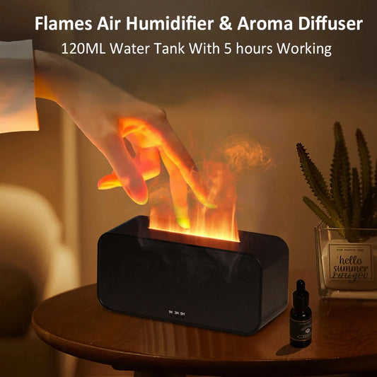 Humidificador con efecto llama eléctrico