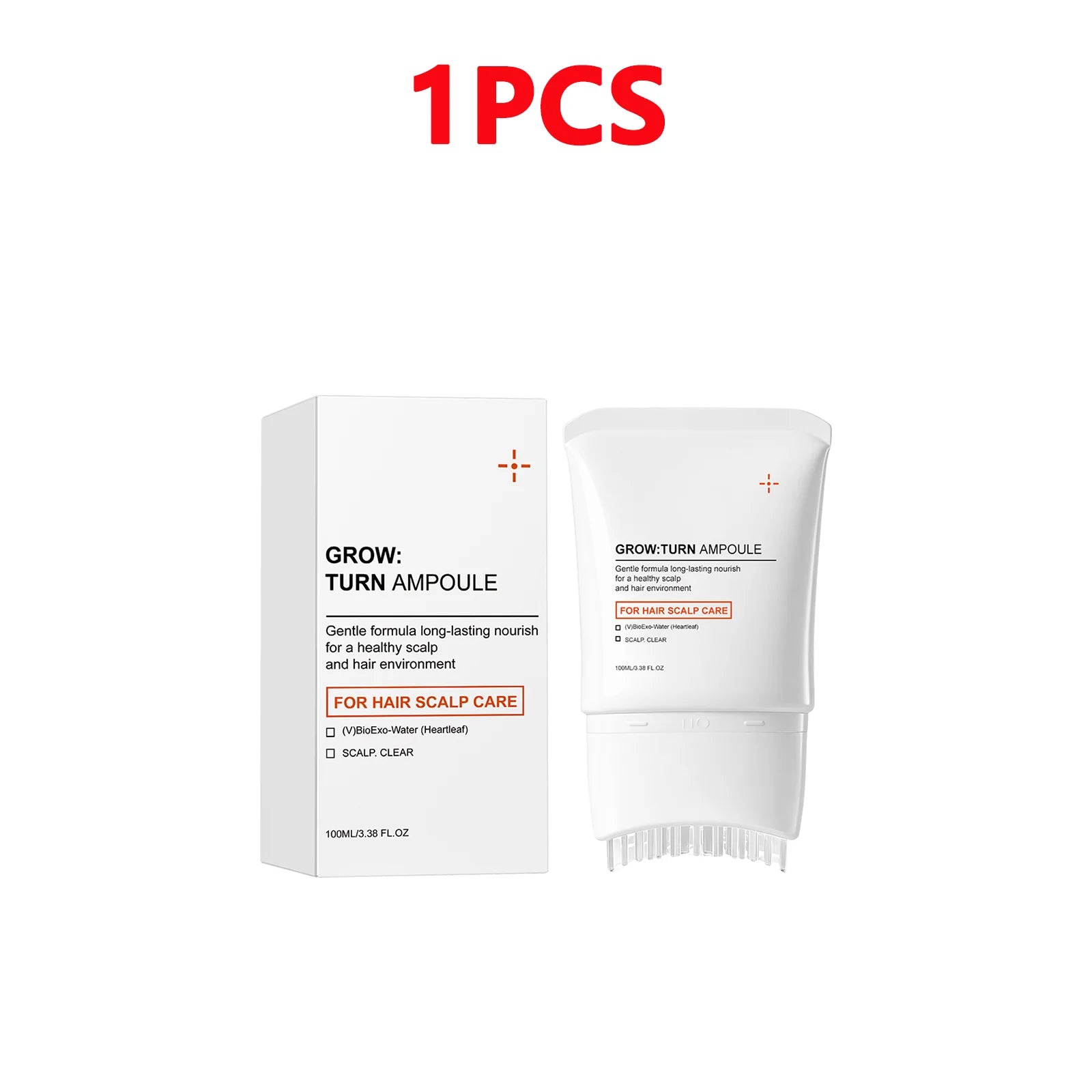 Suero para el Cuidado del Cuero Cabelludo con Cepillo Masajeador Incorporado, Tratamiento Nutritivo que Promueve el Crecimiento del Cabello y Reduce la Caída del Cabello, Repara el Cabello Dañado