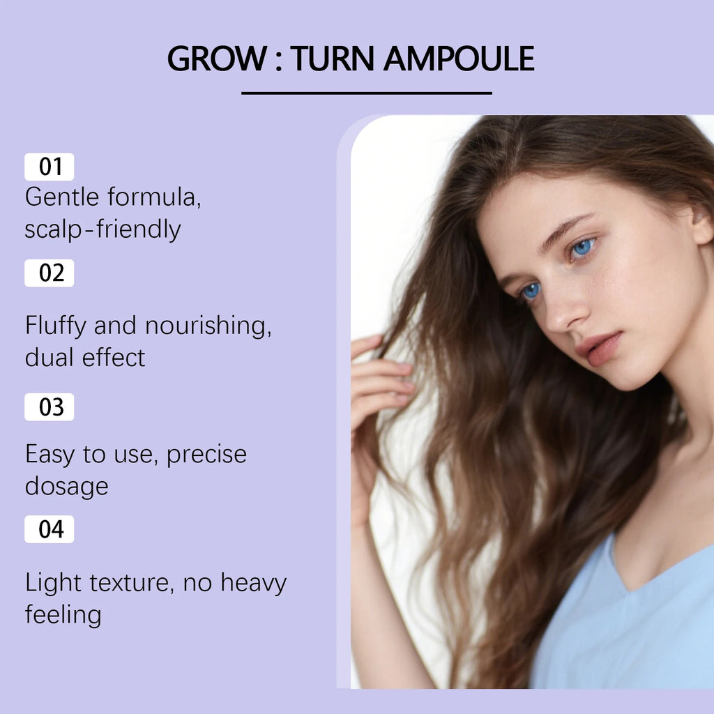 Suero para el Cuidado del Cuero Cabelludo con Cepillo Masajeador Incorporado, Tratamiento Nutritivo que Promueve el Crecimiento del Cabello y Reduce la Caída del Cabello, Repara el Cabello Dañado